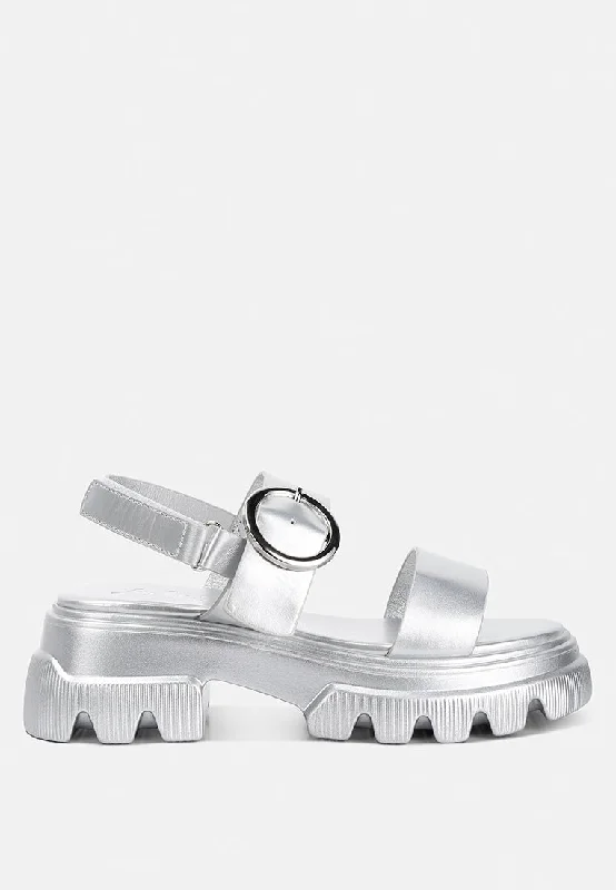 Urban Style silas metallic chunky sandals