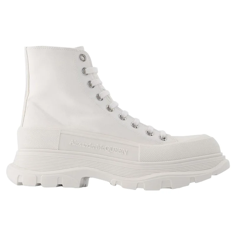 Elegant Design Tread Slick Sneakers - Alexander Mcqueen - White - Leather