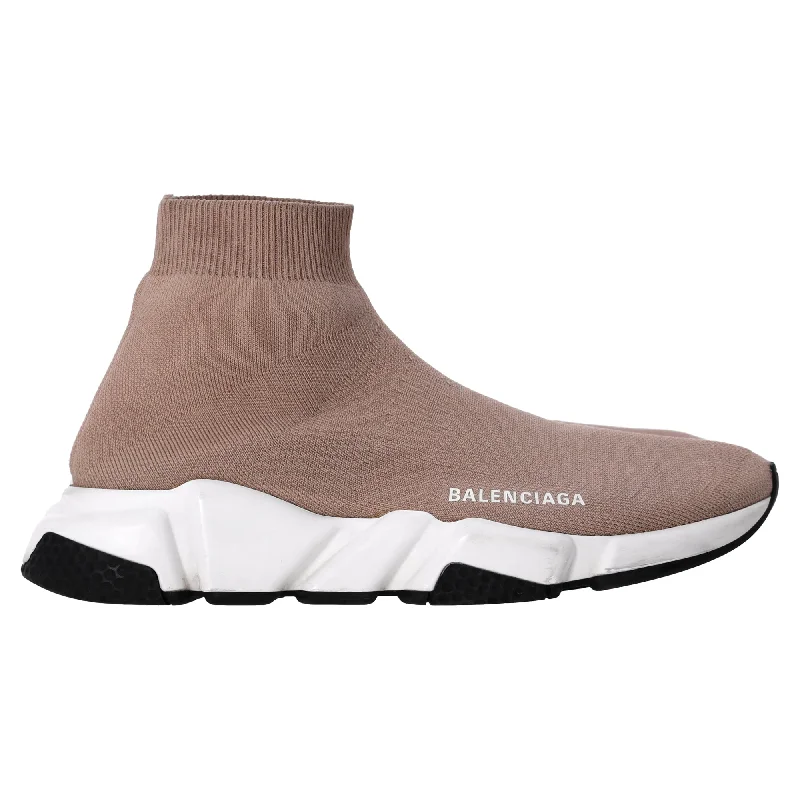 Personalized Outfit Balenciaga Speed Sneakers in Beige Polyester