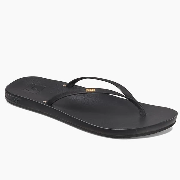 Exquisite Embroidery Reef Cushion Slim Sandal-Black