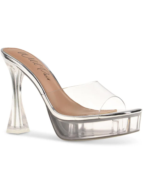 Fashion Design Regeena Womens Peep-Toe Dressy Platform Sandals