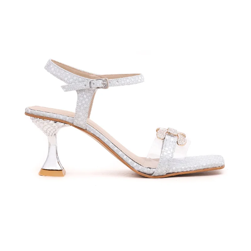 Bright Colors Silver Fancy Sandal FN5566