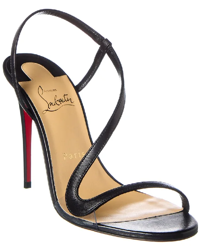 New Products Christian Louboutin Rosalie 100 Leather Sandal