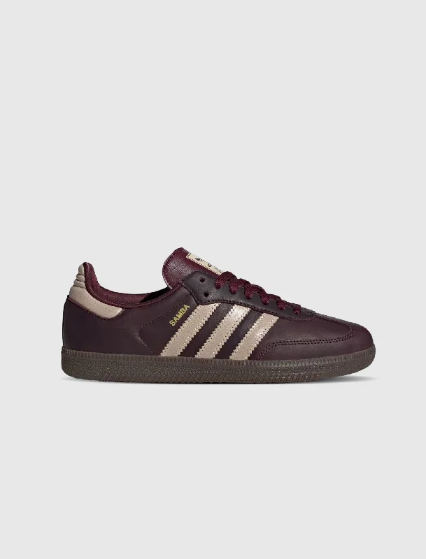Street Fashion WOMENS SAMBA OG "MAROON"