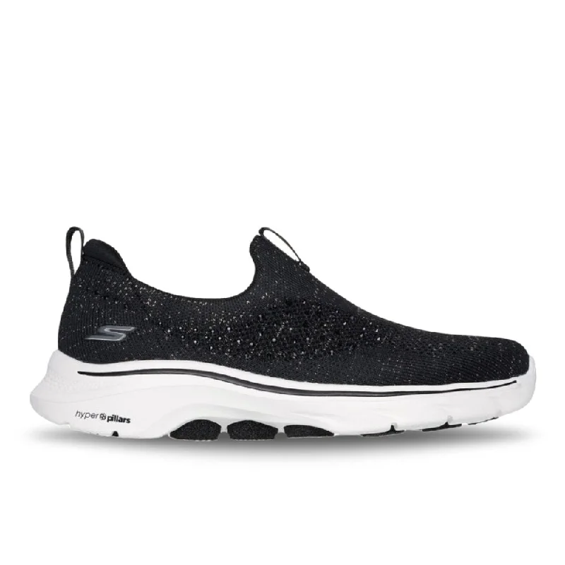 Noble And Elegant Skechers Women's Go Walk 7 Bling - Black/Rose Gold