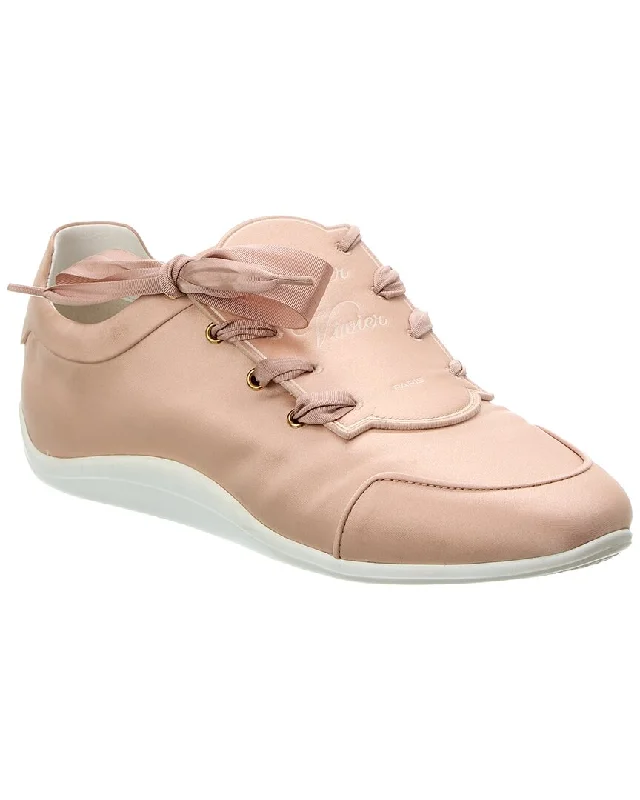 High-end Customization Roger Vivier Satin Sneaker