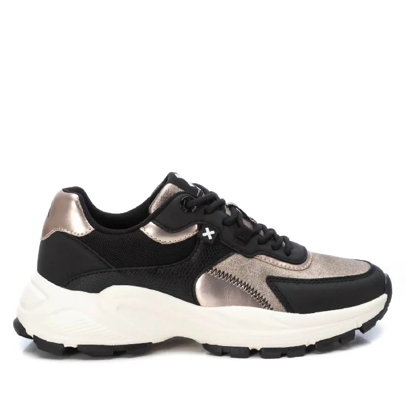 Creative Prints Women's Lace Closure Sneakers In Gold