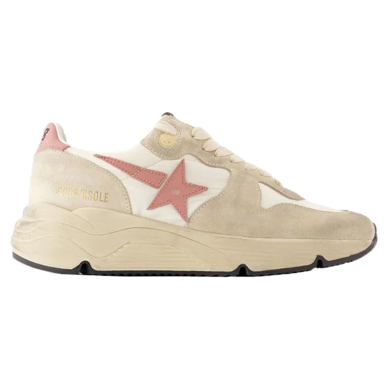 Comfortable Mind Running Sneakers - Golden Goose Deluxe Brand - Leather - Beige