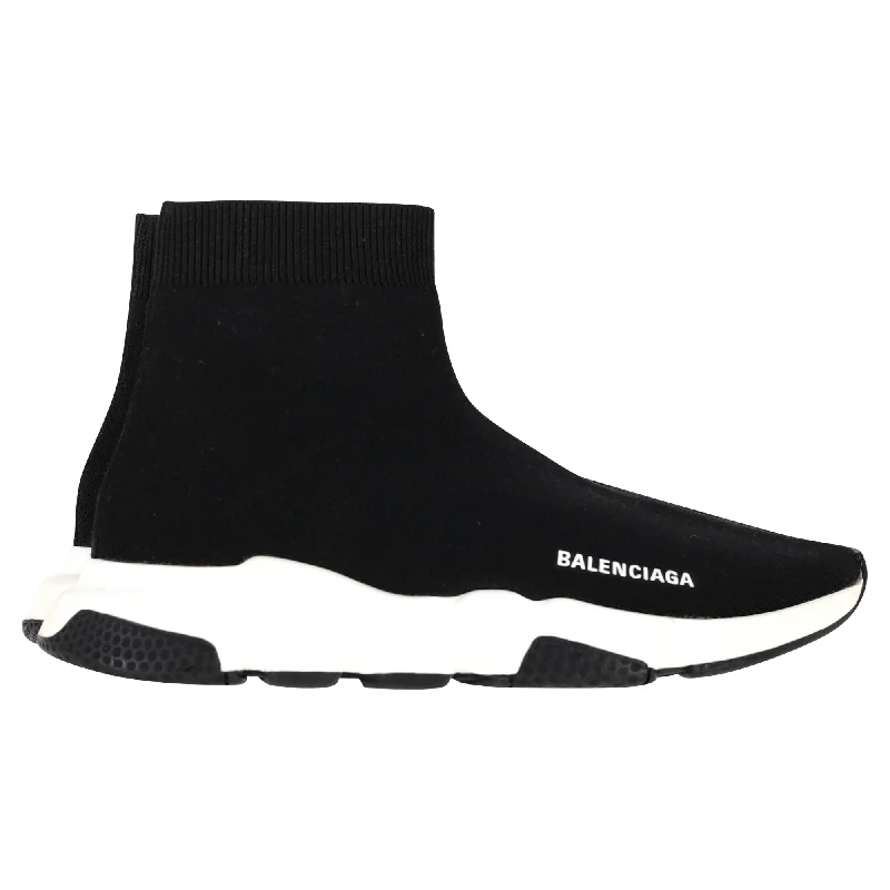 Creative Prints Balenciaga Speed Sneakers in Black Polyester