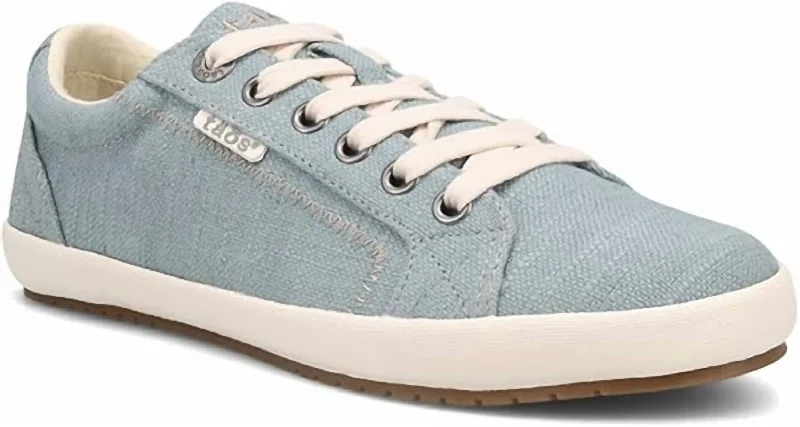 Classic Color Women's Star Sneakers In Lake Blue Hemp