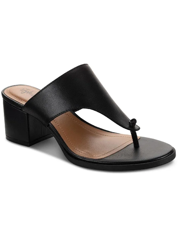 High-quality Styles Kinsleyy Womens Faux Sandals Thong Heel Sandals