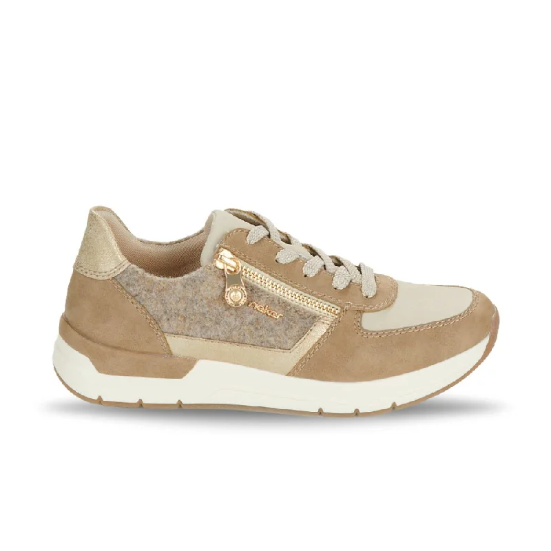 High-quality Design Rieker Women's Destiny 58902-64 - Fango/Ginger/Gold/Wood