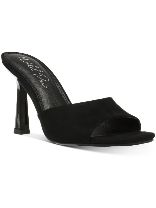 Fashion Innovation Luuna Womens Microsuede Slip-On Slide Sandals