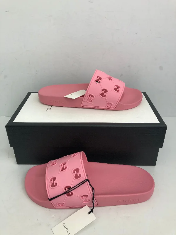 Comfortable Series Gucci Women's Rose Box Rubber GG Sandal Size 38 & 39