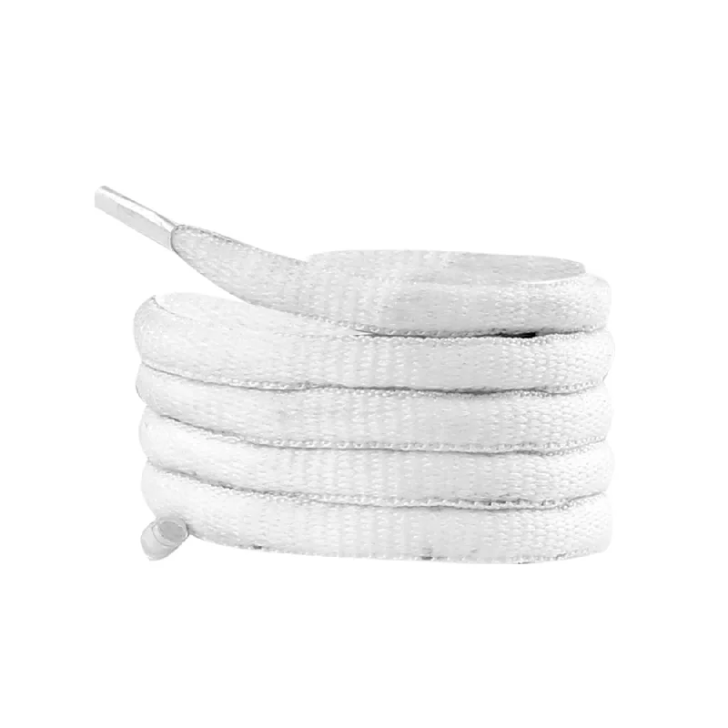 Retro Design Bacca Bucci Sneaker Shoe Laces | Oval | White