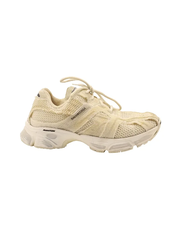 New Season Series Balenciaga Phantom Sneakers in White Polyester