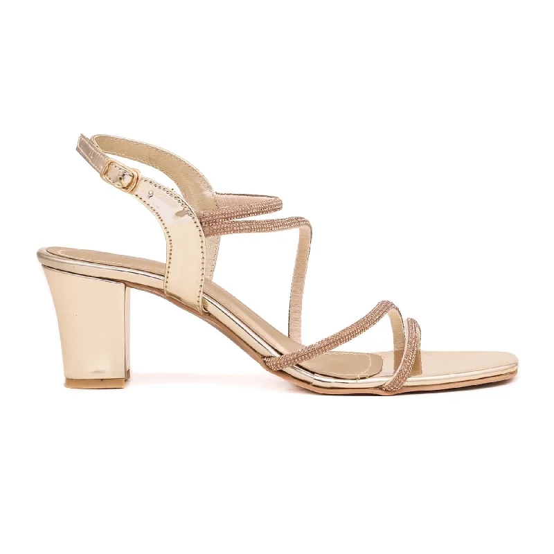 Bright Colors Golden Fancy Sandal FN5588