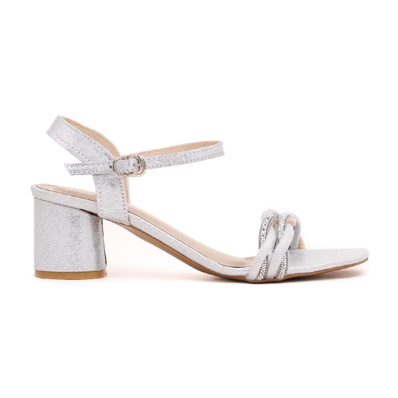Fashion Innovation Silver Fancy Sandal FN5790