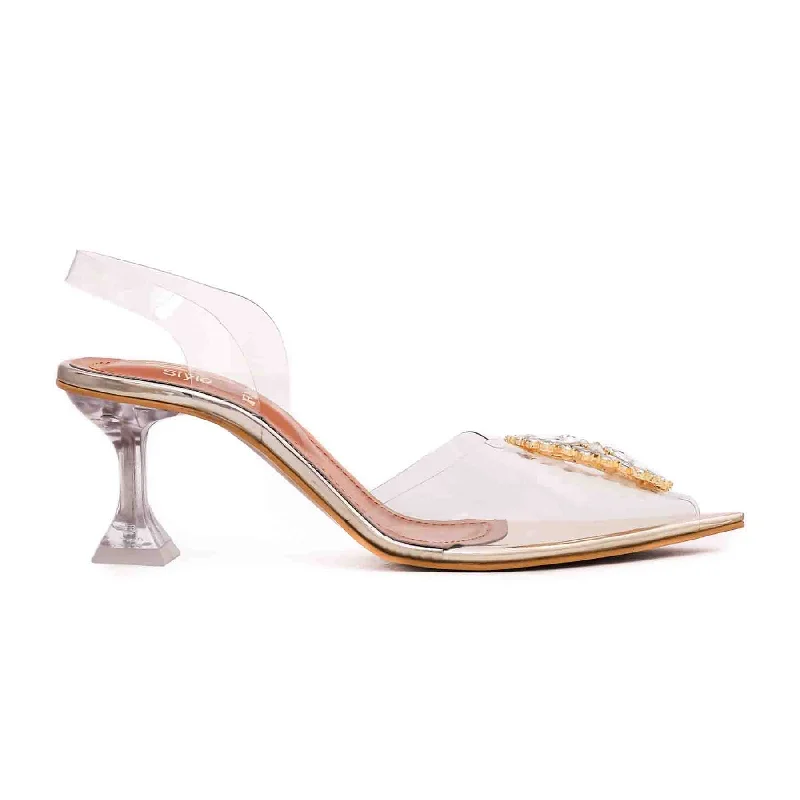 High-end Design Golden Fancy Bridal Sandal FN5728