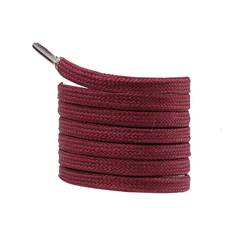 Romantic Temperament Bacca Bucci Sneaker Shoe Laces | Flat | Black- Maroon
