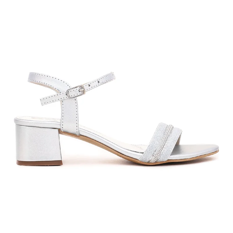 Luxury Classic Silver Fancy Sandal FN5618