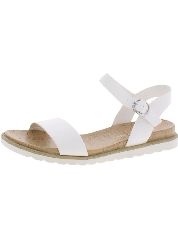 Sports And Leisure Mattie Womens Ankle Strap Open Toe Slingback Sandals