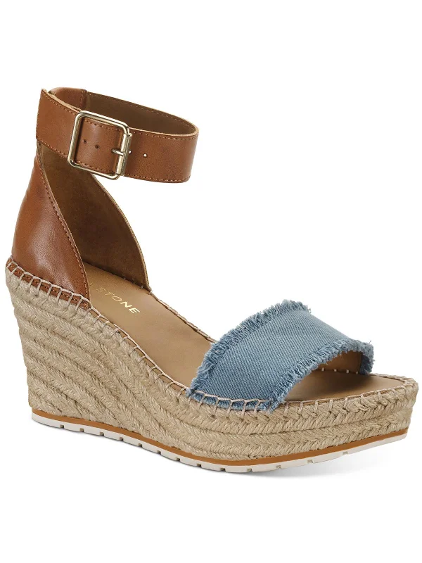 Romantic Temperament Sammi Womens Espadrille Ankle Strap Wedge Sandals