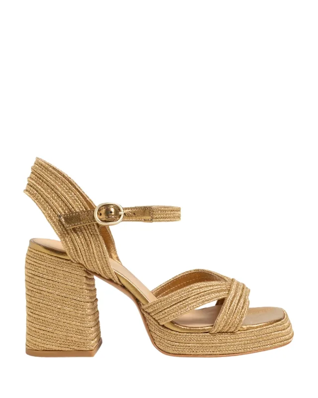 Youthful Style Valle Beige Platform Sandal