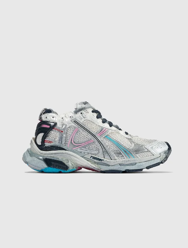 Personal Design RUNNER SNEAKER "EGGSHELL/GREY/PINK/BLUE"