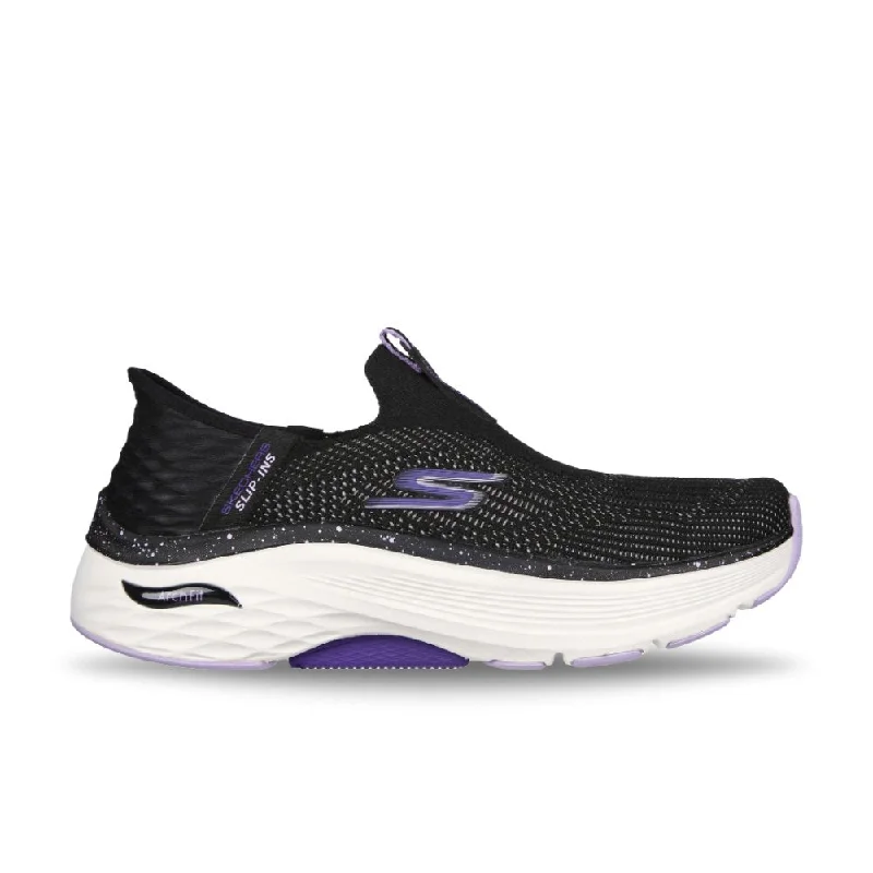 High Street Fashion Skechers Women's Slip-ins Max Cushioning Arch Fit - Black/Purple High Street Fashion Skechers Women's Slip-ins Max Cushioning Arch Fit - Black/Purple