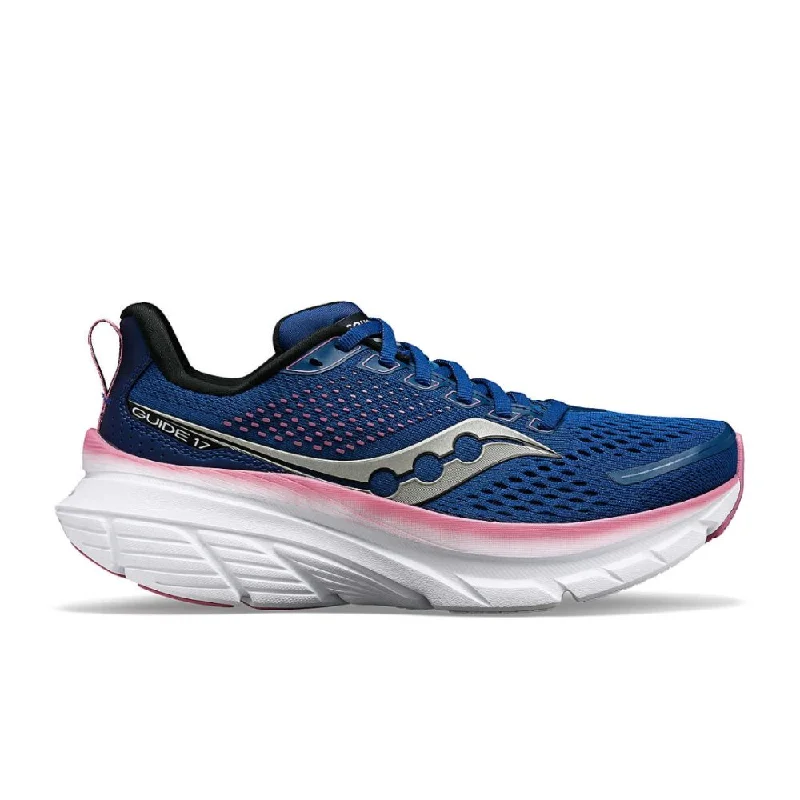 High Street Design Saucony Women's Guide 17 Extra Wide - Navy/Orchid