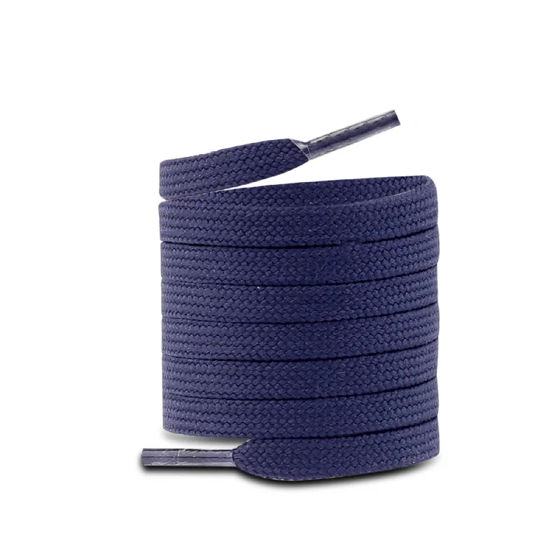 Luxury Customization Bacca Bucci Sneaker Shoe Laces | Flat | Black- Blue