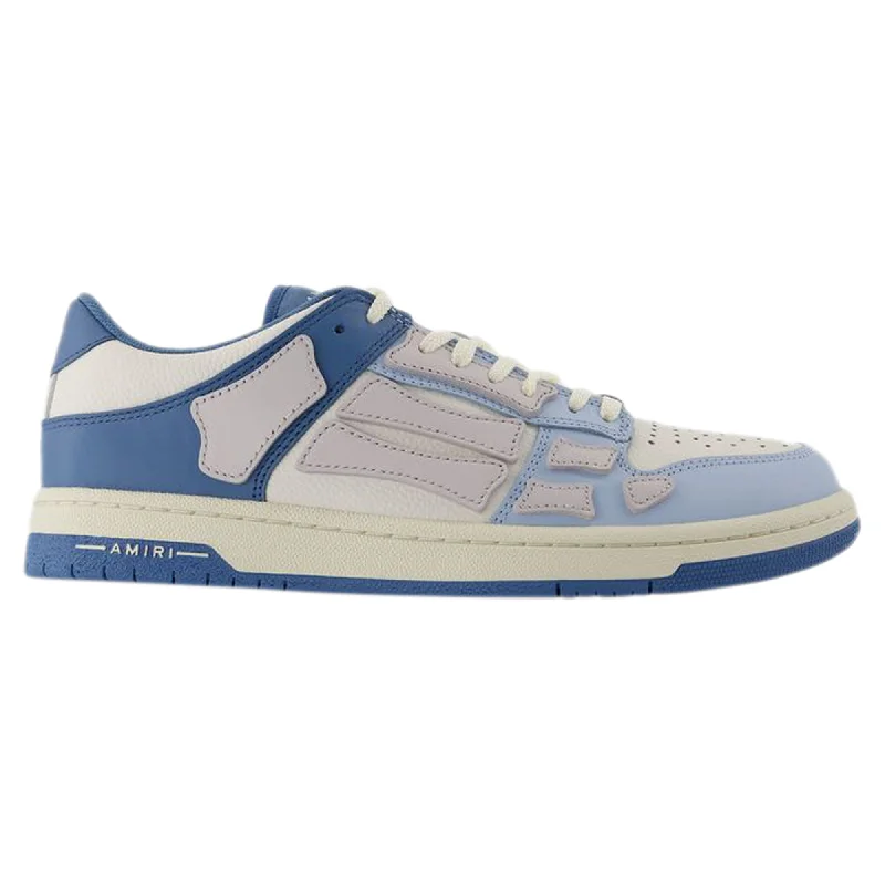 Sports Trend Two-Tone Skel Top Low Sneakers - Amiri - Leather - Blue/White