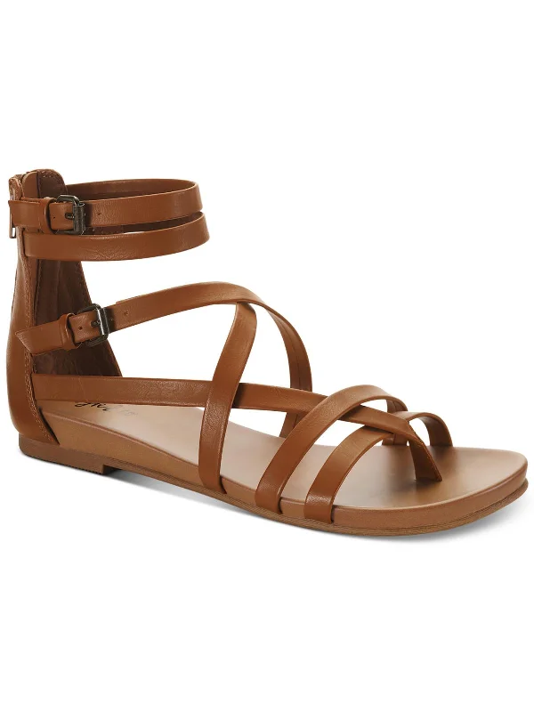 Elegant Series Chelseaa Womens Thong Ankle Strap Wedge Sandals