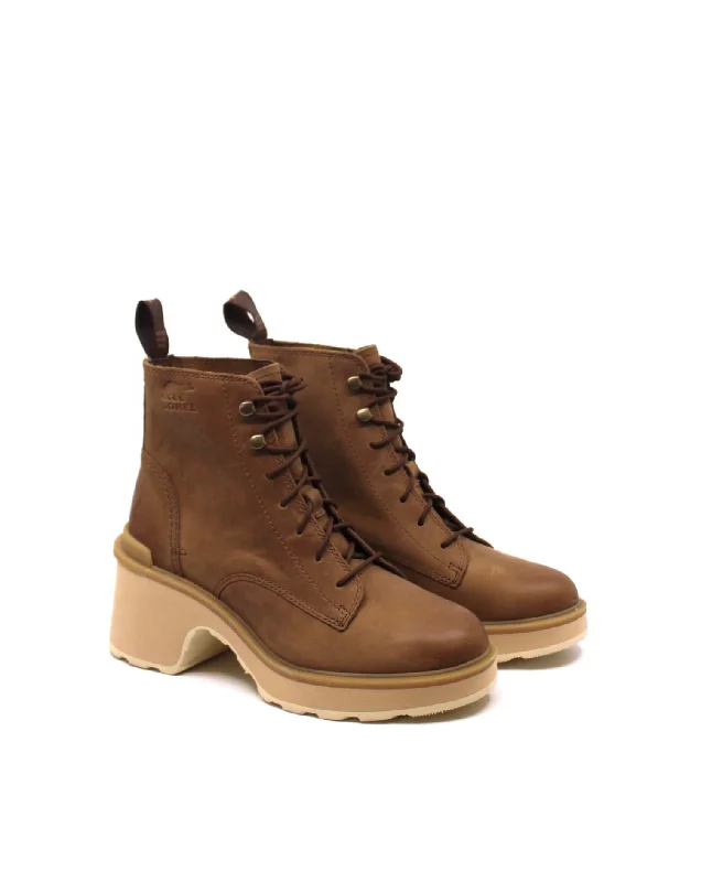 High Street Design Hi-Line Lace Up Boot In Umber/ceramic