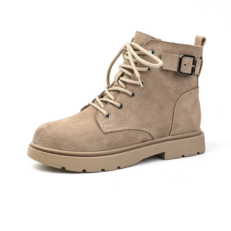 Artistic Temperament Women's Suede Lace-Up Short Boot
