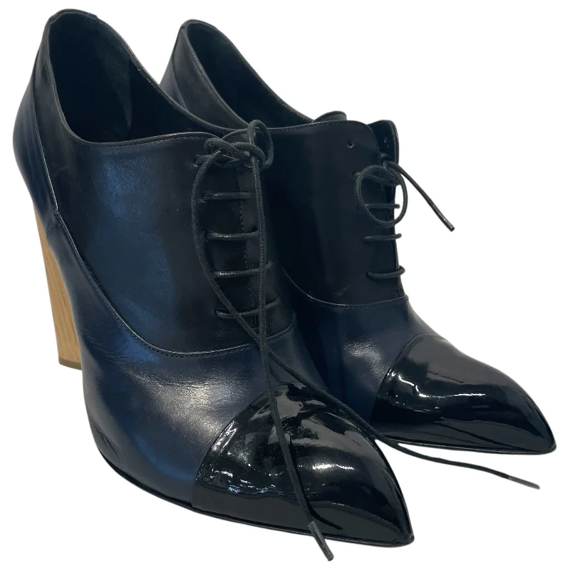 Editorial Design YVES SAINT LAURENT/Heels/EU 40/Leather/NVY/YSL RIVE GAUCHE
