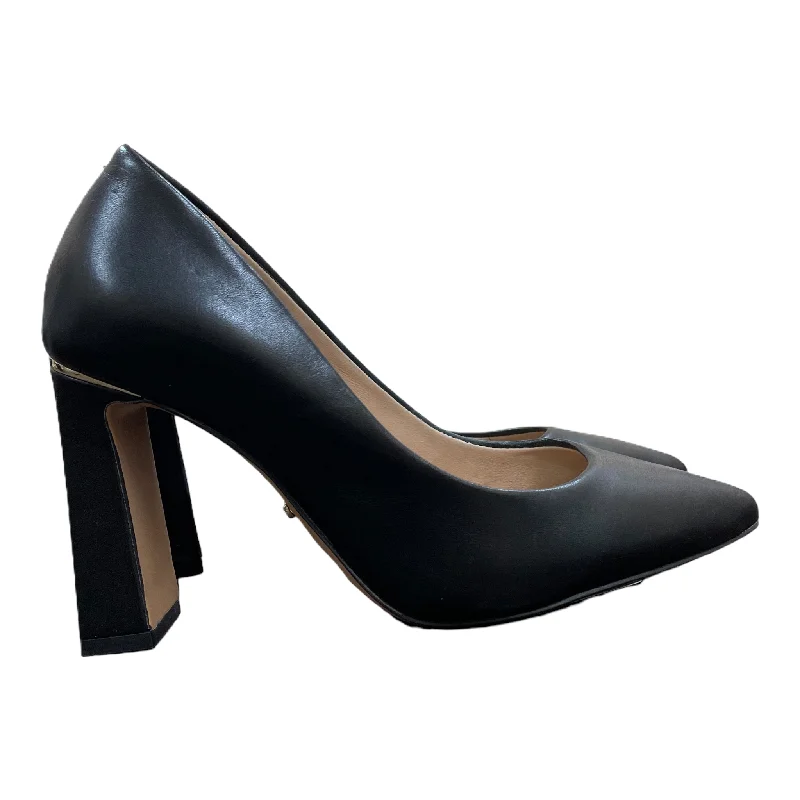 Elegant Series Black Shoes Heels Block By Aldo, Size: 6.5