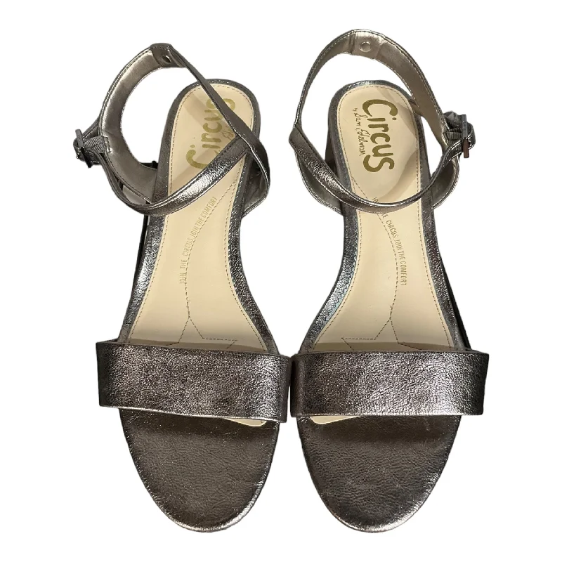 High-quality Styles Silver Shoes Heels Block Sam Edelman, Size 7.5