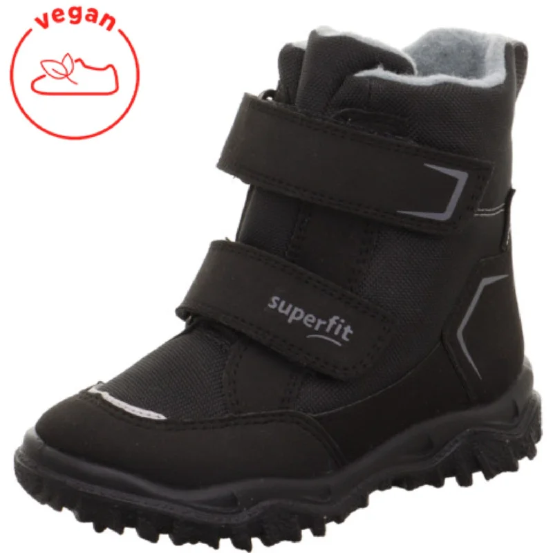 High-end Design Superfit Black/Light Grey Husky Boots With Warm Lining