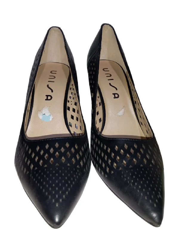 Youthful Vitality Black Shoes Heels Stiletto Unisa, Size 8.5