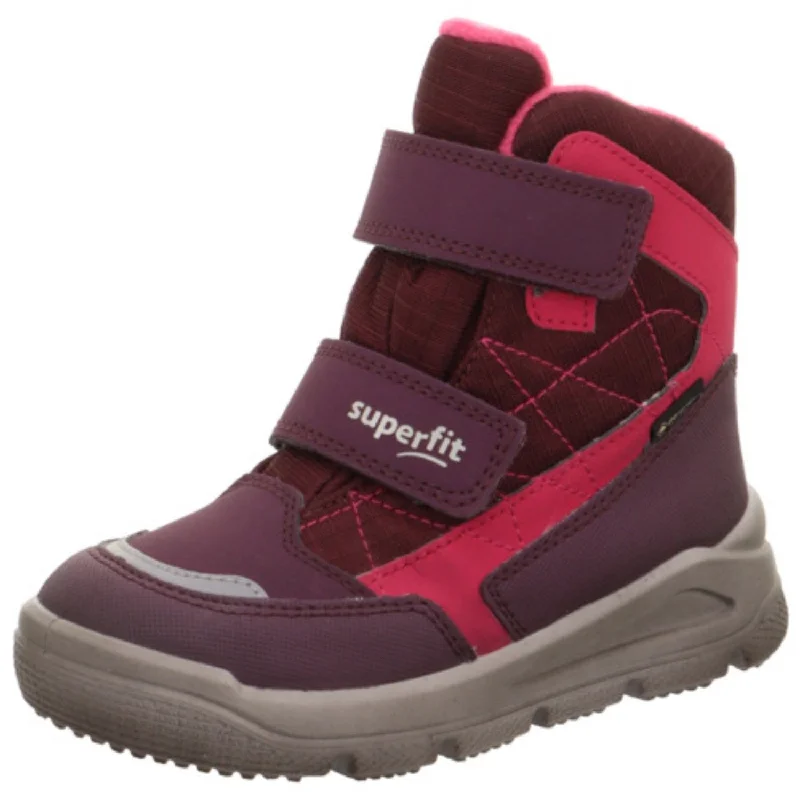 Printed Patterns Superfit Red/Pink Mars Boots With Warm Lining
