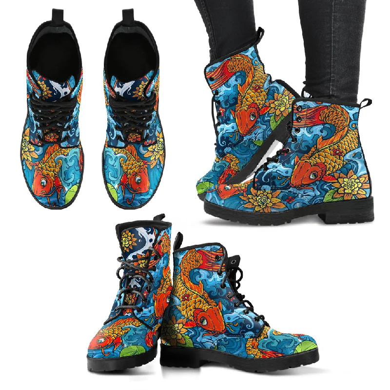 Noble And Elegant KOI FISH BOOTS - FREE SHIPPING WORLDWIDE