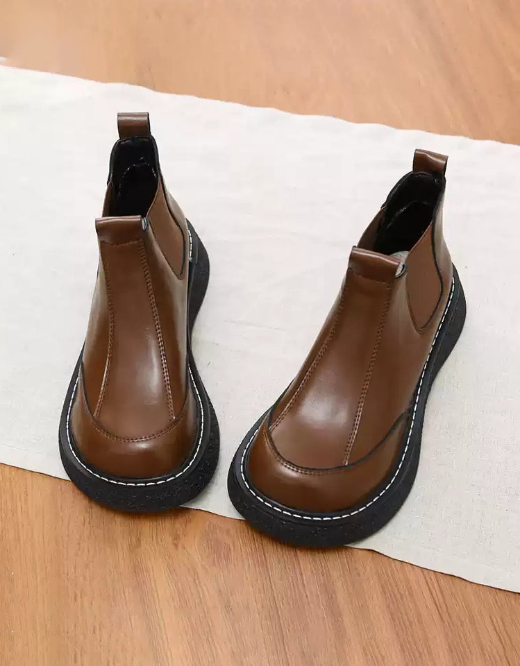 Exquisite Design Autumn Winter Comfortable Wild Toe Box Chelsea Boots