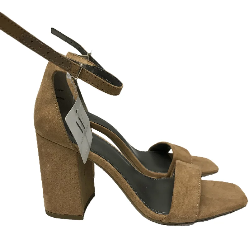 Comfortable Wear Brown Shoes Heels Block By Worthington, Size: 9