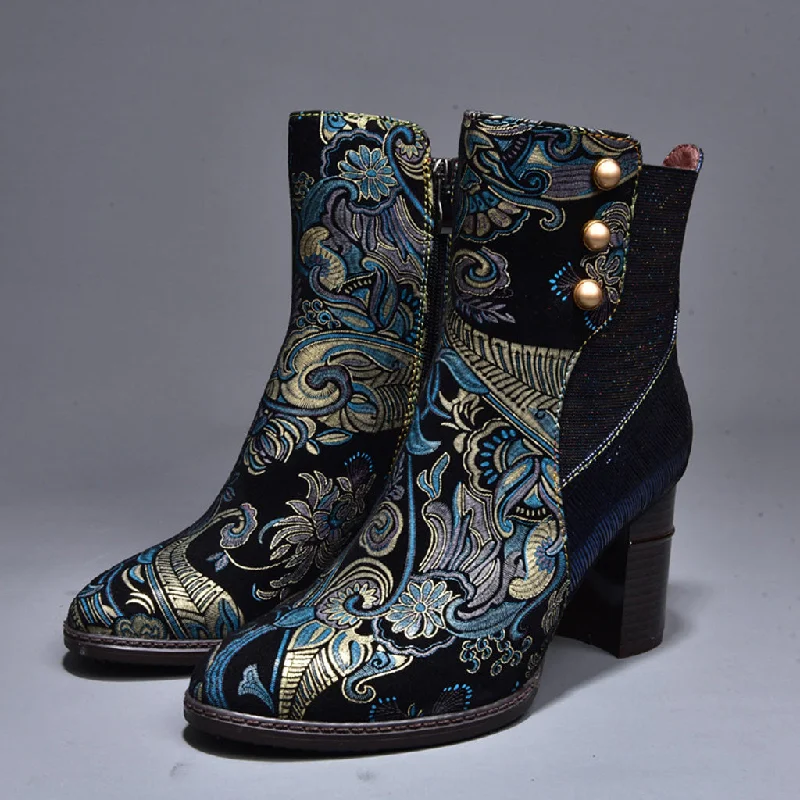 Tropical Style Autumn Winter Leather Thick Vintage Ankle Women's Boots | Gift Shoes 36-42 Tropical Style Autumn Winter Leather Thick Vintage Ankle Women's Boots | Gift Shoes 36-42