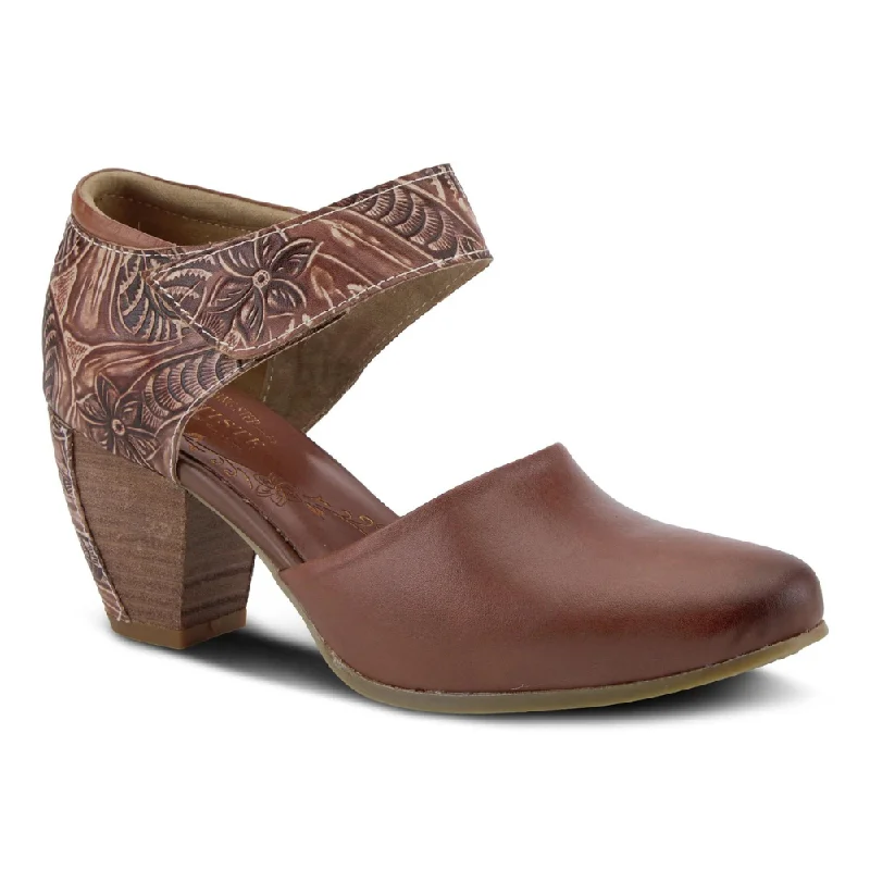 Bright Colors L'Artiste By Spring Step Toolie Brown Leather (Women's)