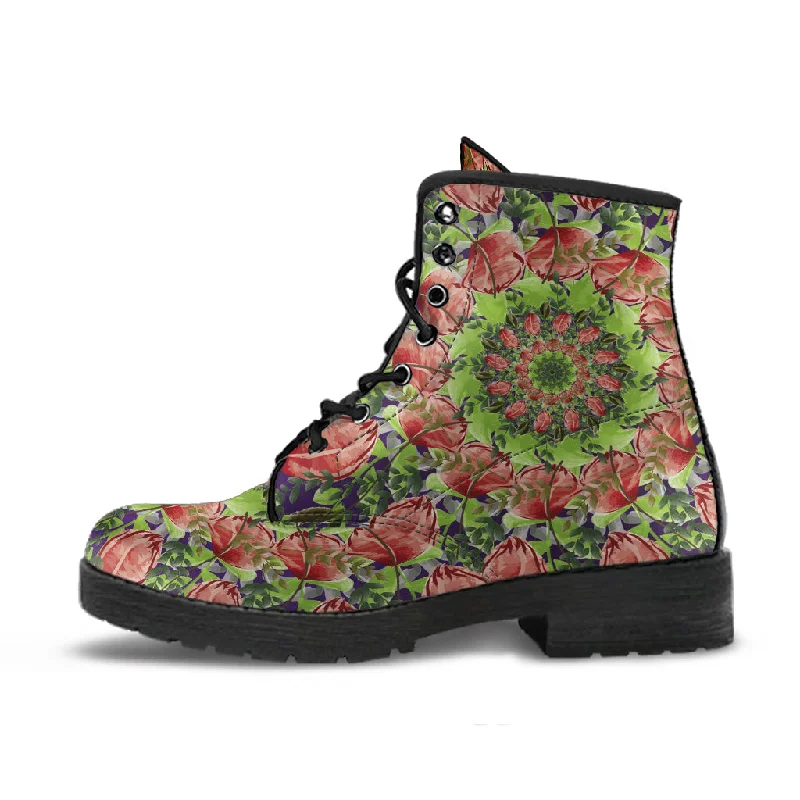 Luxury Style Watercolor Flowers - Vegan Boots
