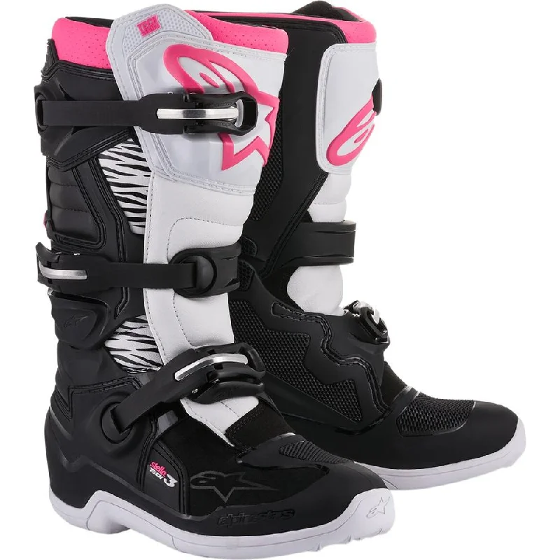 Fashion Design Alpinestars Stella Tech 3 Ladies Boots Black / White / Pink