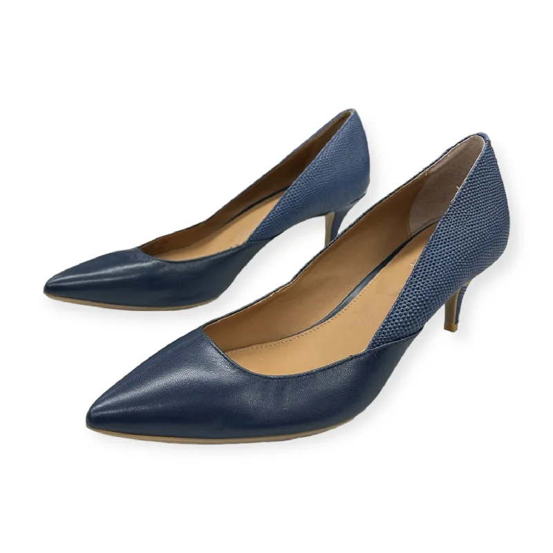 Youthful Style Navy Shoes Heels Stiletto Calvin Klein, Size 6.5
